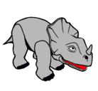 Dibujo Triceratops II pintado por sss