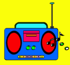 Dibujo Radio cassette 2 pintado por josue