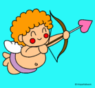 Dibujo Cupido pintado por Estela