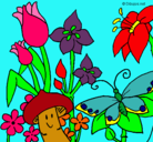 Dibujo Fauna y flora pintado por elena