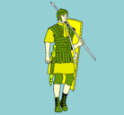 Dibujo Soldado romano pintado por daniel