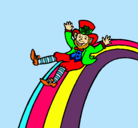 Dibujo Duende en el arco iris pintado por erandi