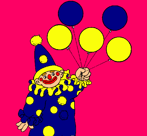 Payaso con globos