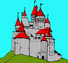 Dibujo Castillo medieval pintado por emiliano