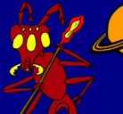 Dibujo Hormiga alienigena pintado por joaquin