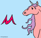 Dibujo Unicornio pintado por Ari