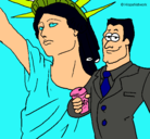 Dibujo Estados Unidos de América pintado por cnana