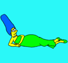 Dibujo Marge pintado por SELENE