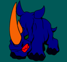 Dibujo Rinoceronte II pintado por josemanuell
