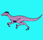 Dibujo Velociraptor pintado por marty