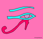 Dibujo Ojo Horus pintado por Sophia