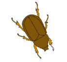 Dibujo Escarabajo pintado por karem