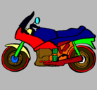 Dibujo Motocicleta pintado por Ivn