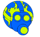 Dibujo Tierra con máscara de gas pintado por marianapalacio