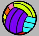 Dibujo Pelota de voleibol pintado por pablobuendia