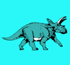 Dibujo Triceratops pintado por andy