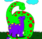 Dibujo Dinosaurios pintado por danny6aos