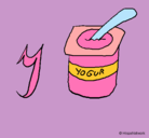 Dibujo Yogur pintado por anabel