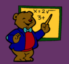Dibujo Profesor oso pintado por aurolazo