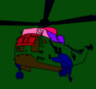 Dibujo Helicóptero al rescate pintado por RUBENTINOCO