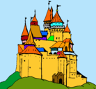 Dibujo Castillo medieval pintado por johanderson