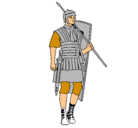 Dibujo Soldado romano pintado por francisco
