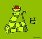 Dibujo Serpiente pintado por shel