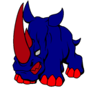 Dibujo Rinoceronte II pintado por pepe