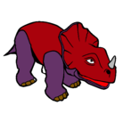 Dibujo Triceratops II pintado por ale