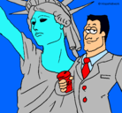 Dibujo Estados Unidos de América pintado por alejandra