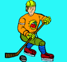 Dibujo Jugador de hockey sobre hielo pintado por nacho