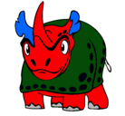 Dibujo Rinoceronte pintado por alexander.lara