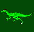 Dibujo Velociraptor pintado por sami