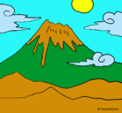 Dibujo Monte Fuji pintado por KAREN