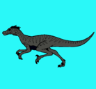 Dibujo Velociraptor pintado por geraldine