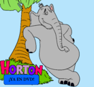 Dibujo Horton pintado por karla