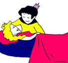 Dibujo La princesa durmiente y el príncipe pintado por fatima