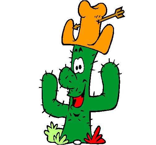 Cactus con sombrero