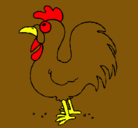 Dibujo Gallo de granja pintado por mariana6aos