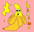 Dibujo Banana pintado por mirella