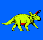 Dibujo Triceratops pintado por juandres