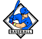 Dibujo Logo de béisbol pintado por raxil