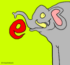 Dibujo Elefante pintado por malen