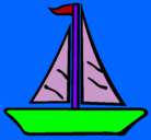 Dibujo Barco velero pintado por ailyn