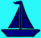 Dibujo Barco velero pintado por eloy