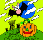 Dibujo Paisaje de Halloween pintado por hellokitti