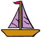 Dibujo Barco velero pintado por gisela
