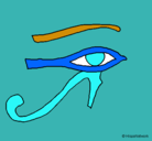 Dibujo Ojo Horus pintado por ainarixu