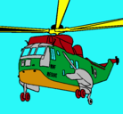 Dibujo Helicóptero al rescate pintado por douglas