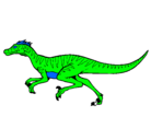 Dibujo Velociraptor pintado por hector
